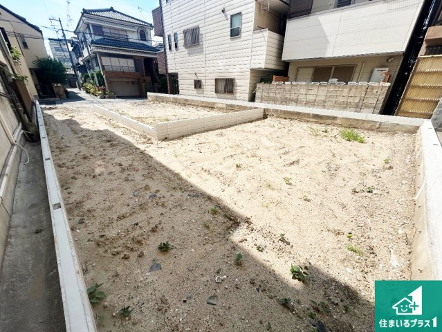 大阪市住吉区墨江　第1期　新築一戸建ての外観|周辺は落ち着いた街並みの住宅地！子育てがしやすい住環境です！まだ未完成ですが、現地でしかわからない事もございます。是非一度ご覧ください。