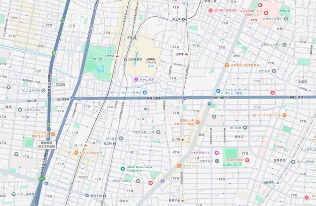 大阪市住吉区墨江　第1期　新築一戸建ての地図