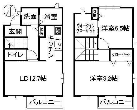 パルモ夢み台Ｎの間取り