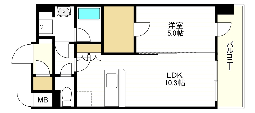 スプランディッド弁天町WESTの間取り