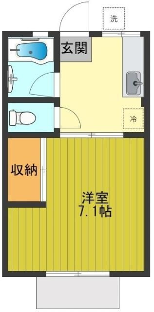 シティハイム　ラ・フルールの間取り
