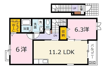 フリーデ　Ｃの間取り