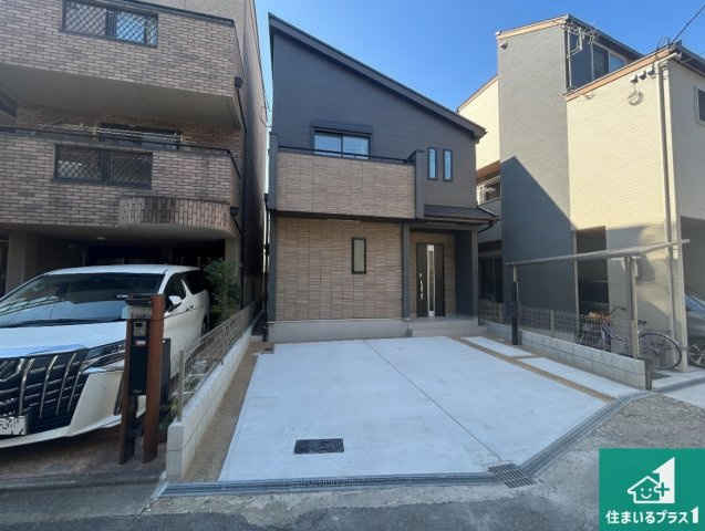 大阪市淀川区野中南　新築一戸建ての外観|お客様に長く安心して住んでいだだける事にこだわった家づくり！住んでからのアフターサービスにもしっかりと取り組んでいます！