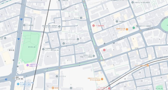 大阪市淀川区野中南　新築一戸建ての地図