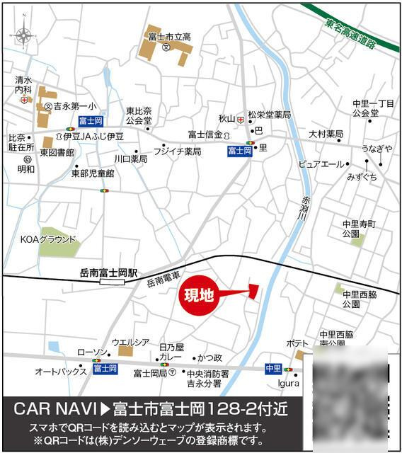 富士市富士岡の新築一戸建|案内図