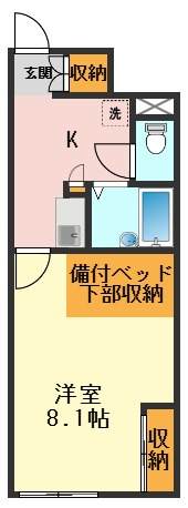 レオパレスリバーサイド西水元の間取り