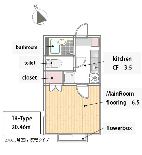 クレセールメゾンの間取り