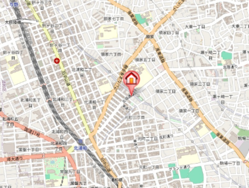 クレセールメゾンの地図