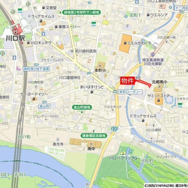 クレアポルテ川口元郷の地図