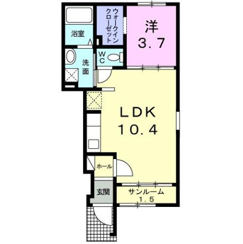 ラフレシールⅡの間取り