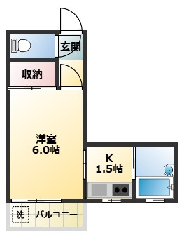 本田マンション2号棟の間取り