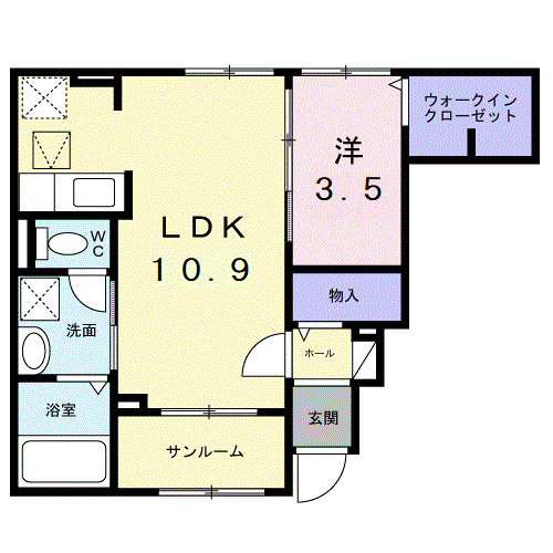サンライズ　プライムの間取り