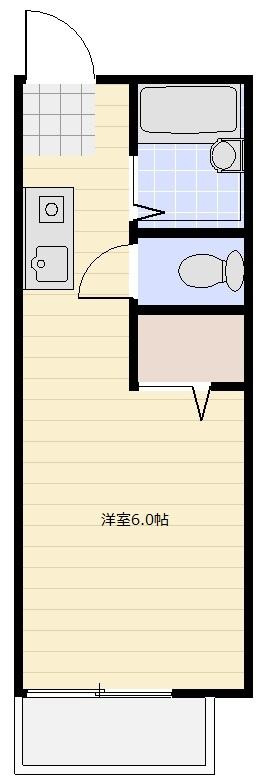 ビーライン蒲生の間取り