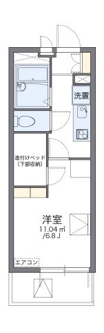 レオパレスパークビューの間取り