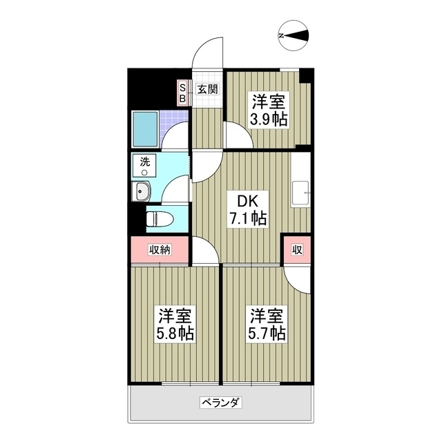 ブルジョン７の間取り