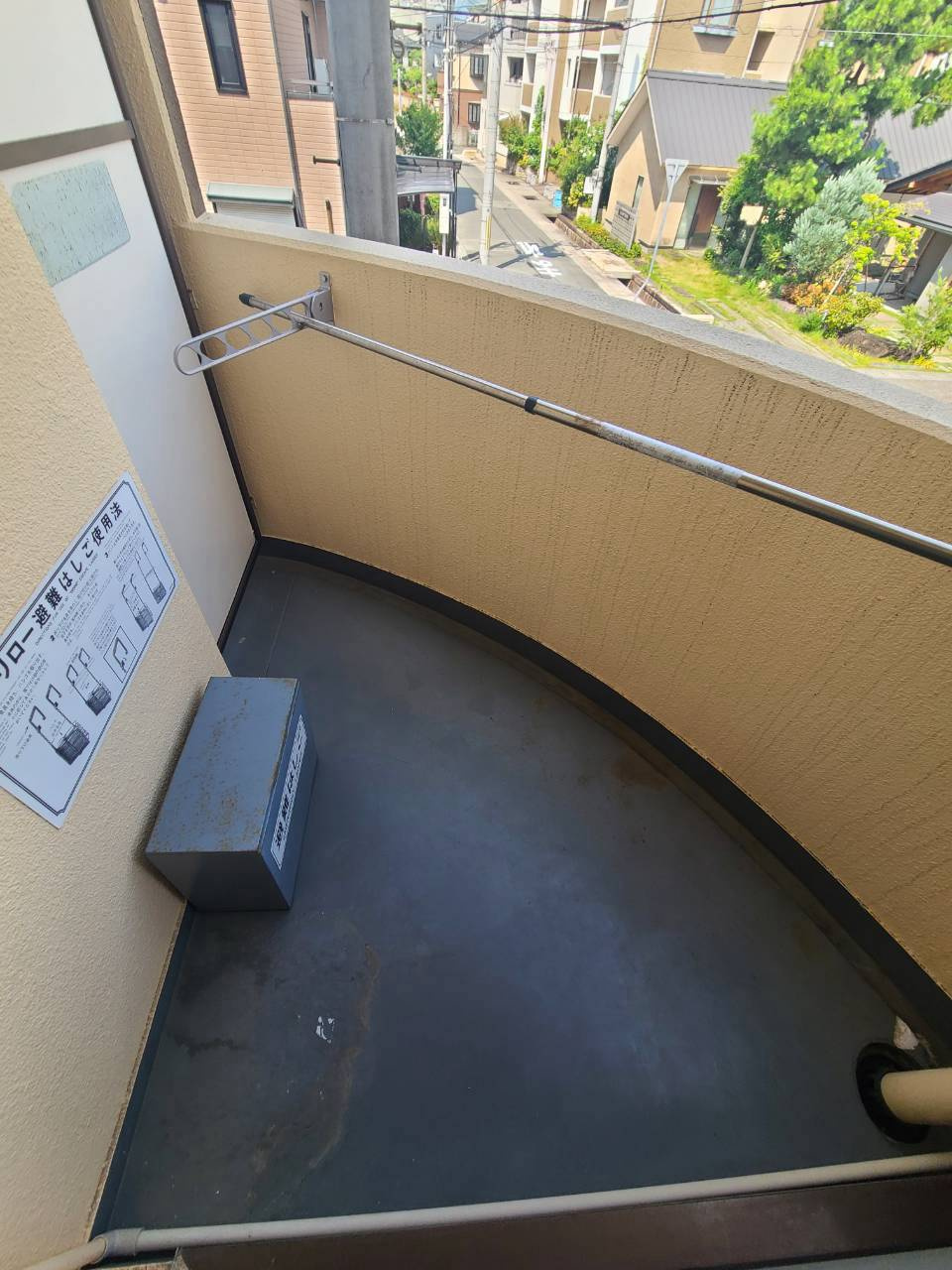 西宮SKYハイツのバルコニー