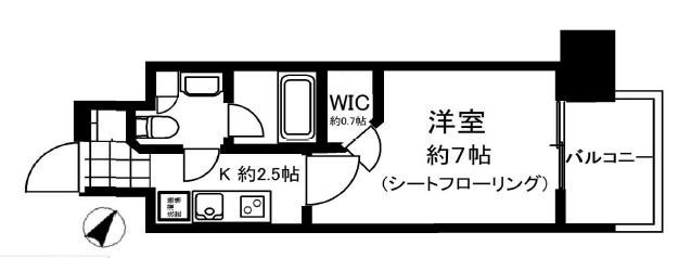 パークリュクス大阪京町堀の間取り