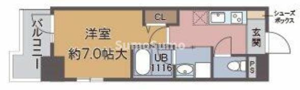 フェールヴィル阿波座の間取り