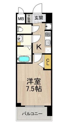 スプランディッド難波SOUTHの間取り