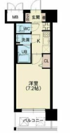 スプランディッド難波SOUTHの間取り
