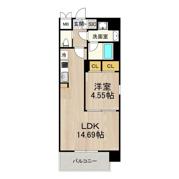 レオングラン本町橋の間取り