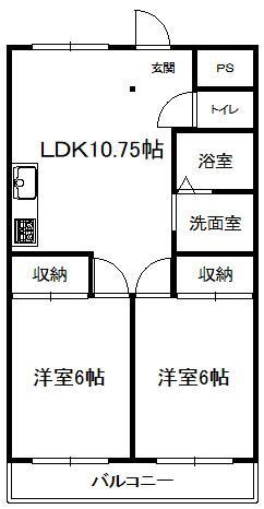 シャトーレ若草の間取り