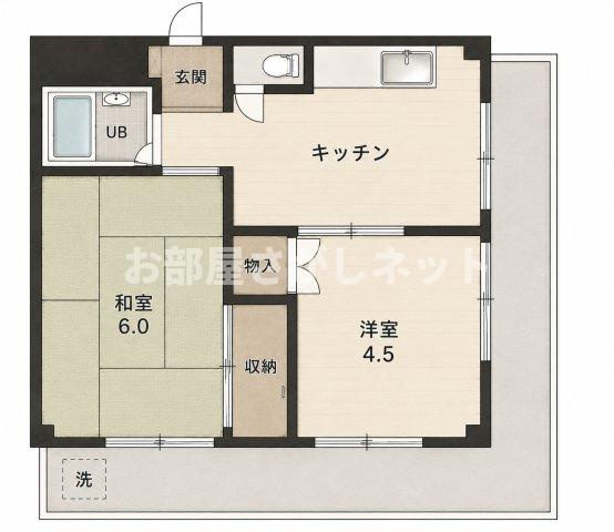 エクセレントK【おとり物件なし】#学生・社会人にオススメ！初期費用分割払いOK！の間取り