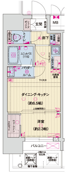 ソルテラスOSAKA　GATEの間取り