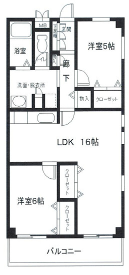 ハイムあじさいの間取り