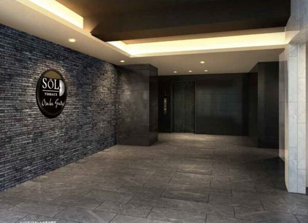 ソルテラスOSAKA　GATEのエントランス