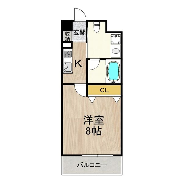 グランツ西大橋の間取り