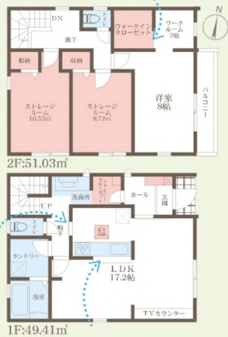 枚方市交北　新築一戸建ての間取り|2号地