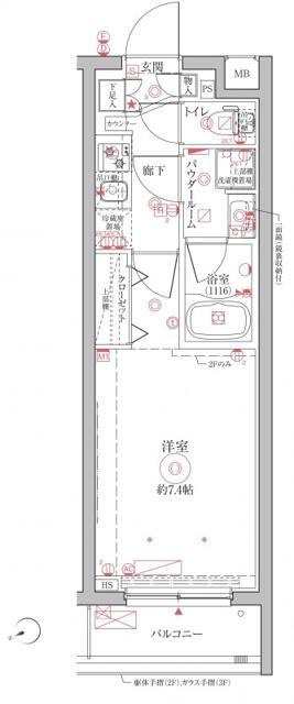 クレイシアIDZ祐天寺Ⅱの間取り
