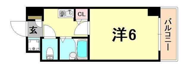 エステムコート芦屋西の間取り