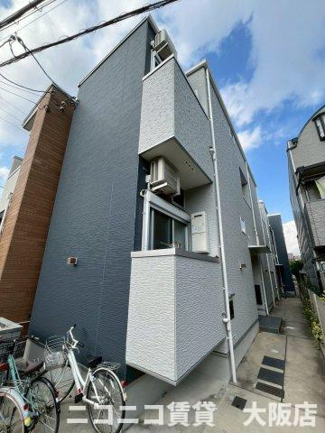京都市山科区東野中井ノ上町のアパートの外観