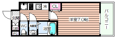 【間取り】 | アプリーレ阿波座南