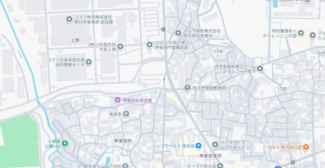 ■枚方市交北　新築一戸建ての地図