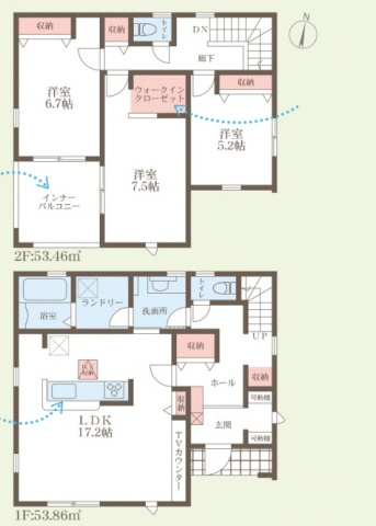 枚方市交北　新築一戸建ての間取り|3号地