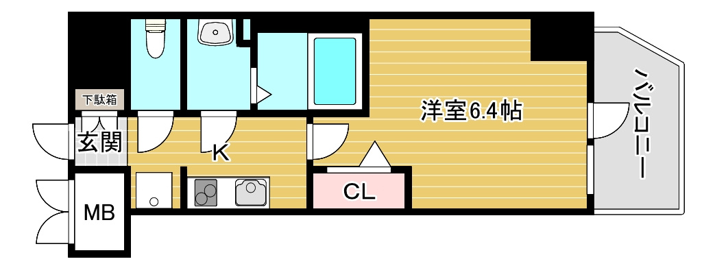 アドバンス大阪カーサの間取り