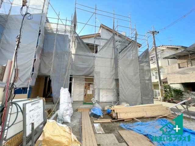 ■枚方市交北　新築一戸建ての外観|現在の進捗状況です！順調に作業進行中、完成が待ち遠しいです！詳細の間取り等、お気軽にお問い合わせください！