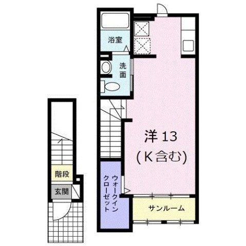 ヒルサイドＫの間取り