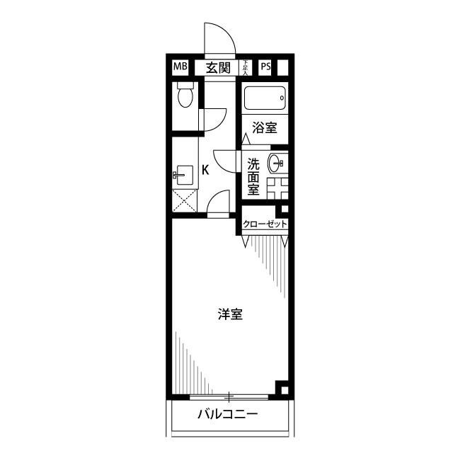 アンプルールフェール　メゾン錦の間取り