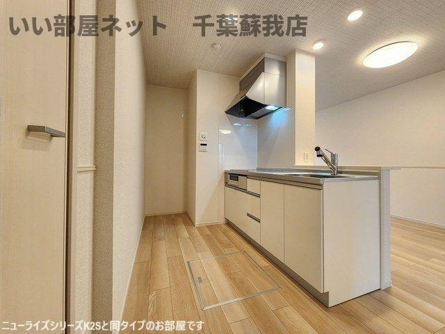 ヒカルサ市原五井のキッチン|コンパクトなキッチンで掃除もラクラク