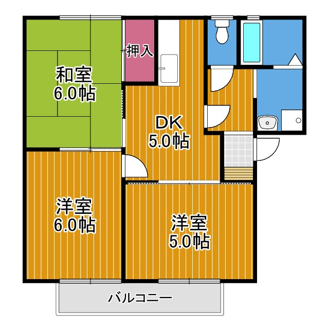 パークハイツC棟の間取り