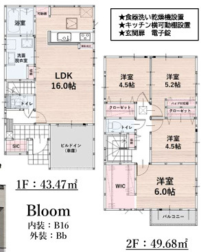 春日市紅葉ヶ丘西6丁目3期　２号棟の間取り