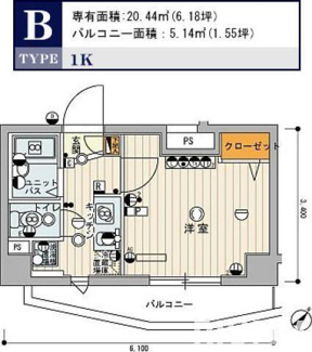 【間取り】 | スカイコート大塚第２