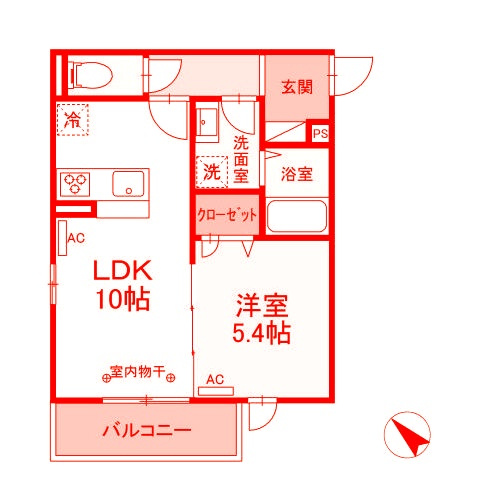 藤沢市湘南台３丁目のアパートの間取り