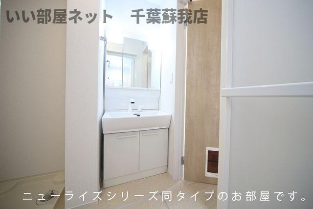ヒカルサ市原五井の洗面所|忙しい朝には欠かせない洗面所です