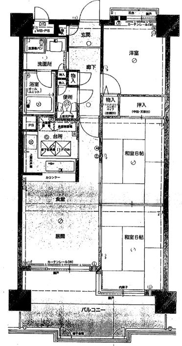 香里グランド日光ハイツの間取り