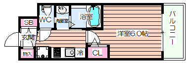 【間取り】 | エステムコート難波WEST-SIDEⅨレデント
